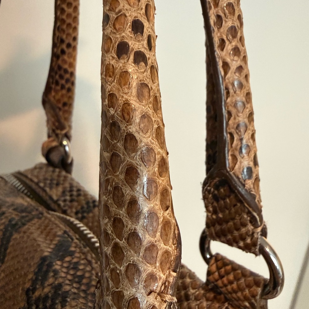 Prada Exotic Python Pitone Large Top Handle Shoul… - image 16